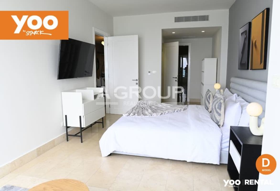 Spacious bedroom with ocean view and designer furnishings at PH Yoo Panama