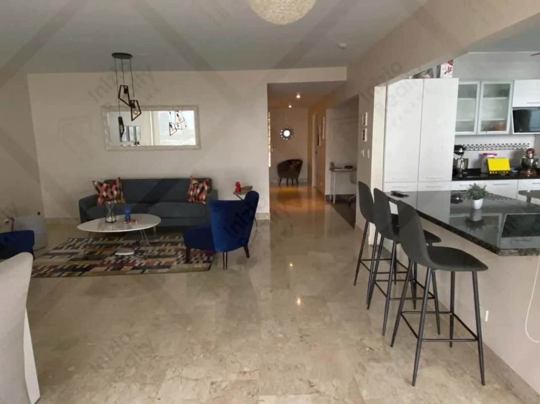 Large master bedroom with ensuite bath, ocean and city view in Marbella Tower Panama