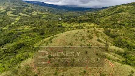 Beautiful green countryside farmland with river border Boquete Caldera Panama for ranching or eco lodge