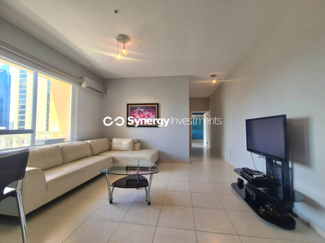 Open kitchen with granite countertops and stainless appliances PH Vista del Mar in Panama City