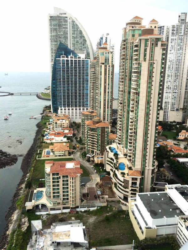 Contemporary kitchen with granite countertops premium cabinetry PH Ocean View Punta Pacifica Panama