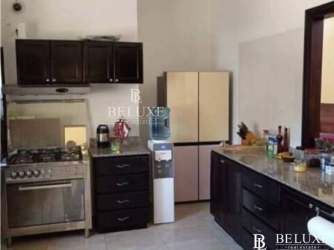 Covered patio terrace with outdoor jacuzzi spa and garden in San José San Carlos Panama