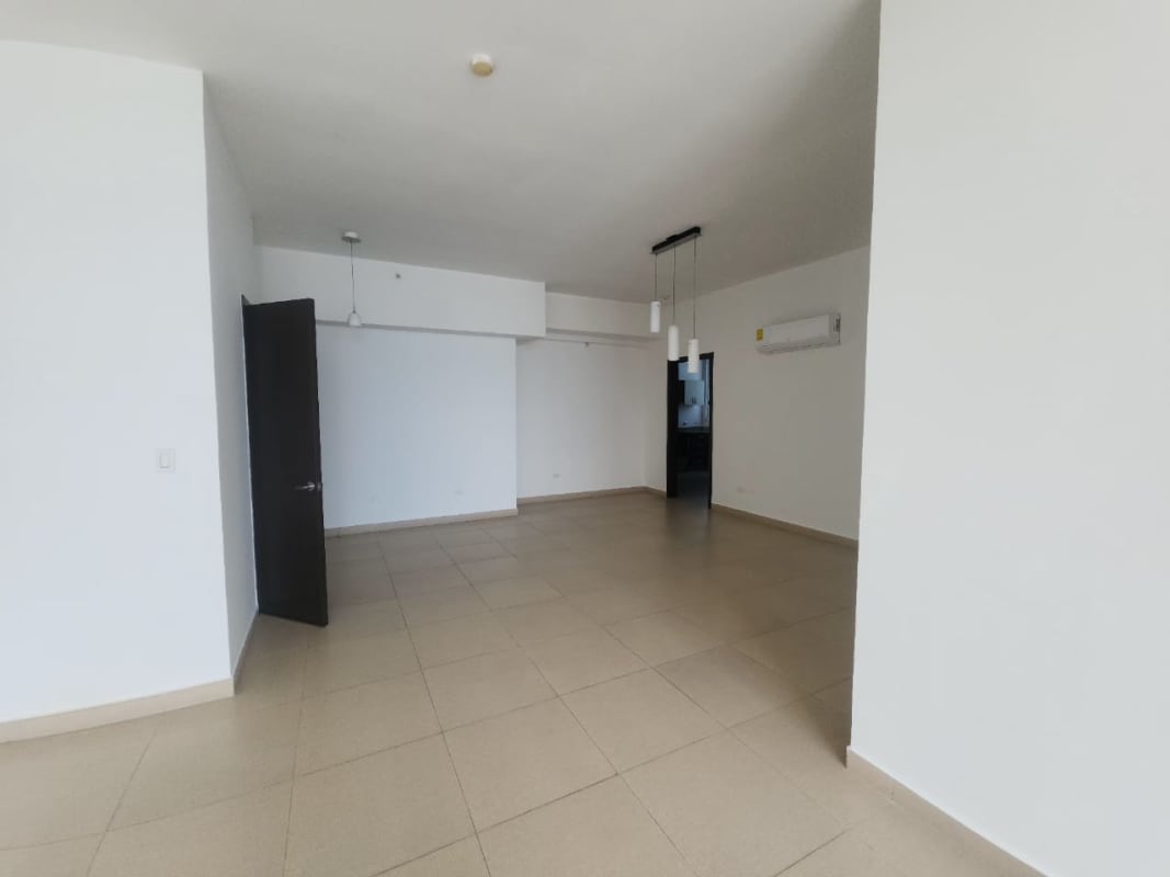 Elegant spacious living room with floor-to-ceiling windows oceanfront PH Costamare Panama