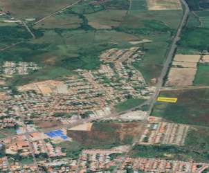 Aerial image of undeveloped property along main street Aguadulce Panama for sale