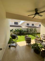 Master bedroom with large window in Bosques del Pacífico Panamá Pacífico