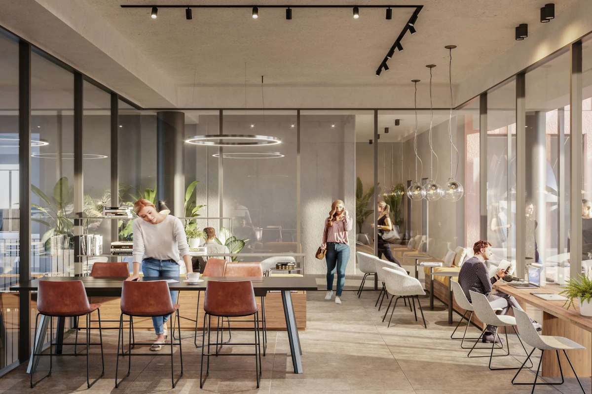 Panoramic rooftop terrace with pergola, seating, fire pit at PH Centriqo Panama Pacifico