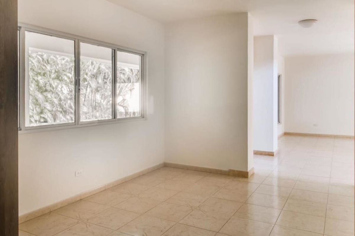 Backyard pool with garden at Costa del Este luxury house Panama City