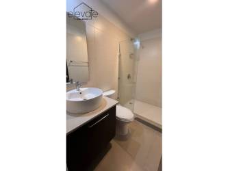 Bedroom with private bath and closet in Panama Pacifico apartment