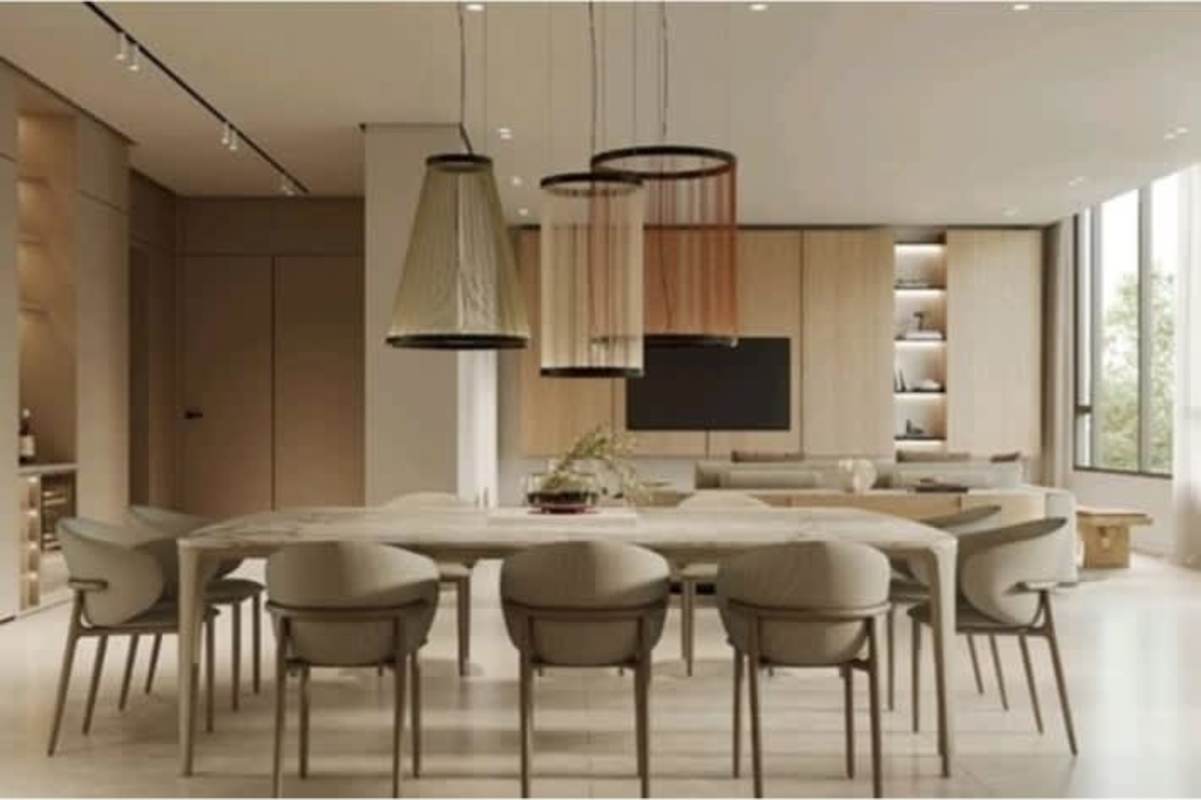 Bright wellness space with glass walls for yoga meditation in PH Blau Costa del Este Panama