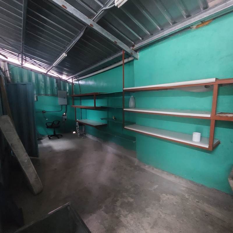 Glass commercial refrigerators inside container mini supermarket space Nuevo Tocumen Panama