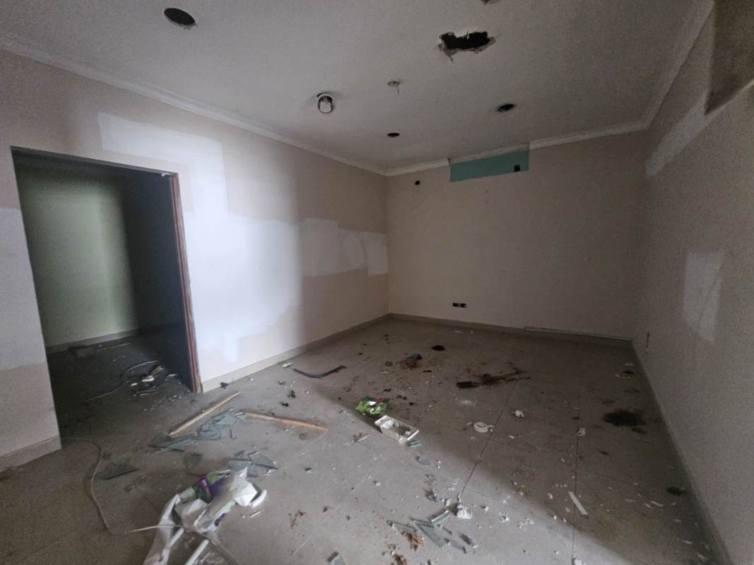 Aerial satellite view highlighting commercial building location in Marbella near Calle 50 Panama City