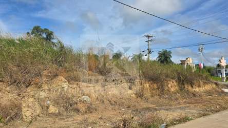 Vacant land with sidewalk, grass, utilities near highway Panama Oeste