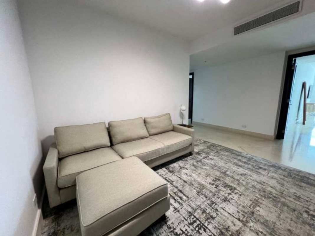 Spacious master bedroom with balcony, panoramic ocean views, floor-to-ceiling windows in PH The Point