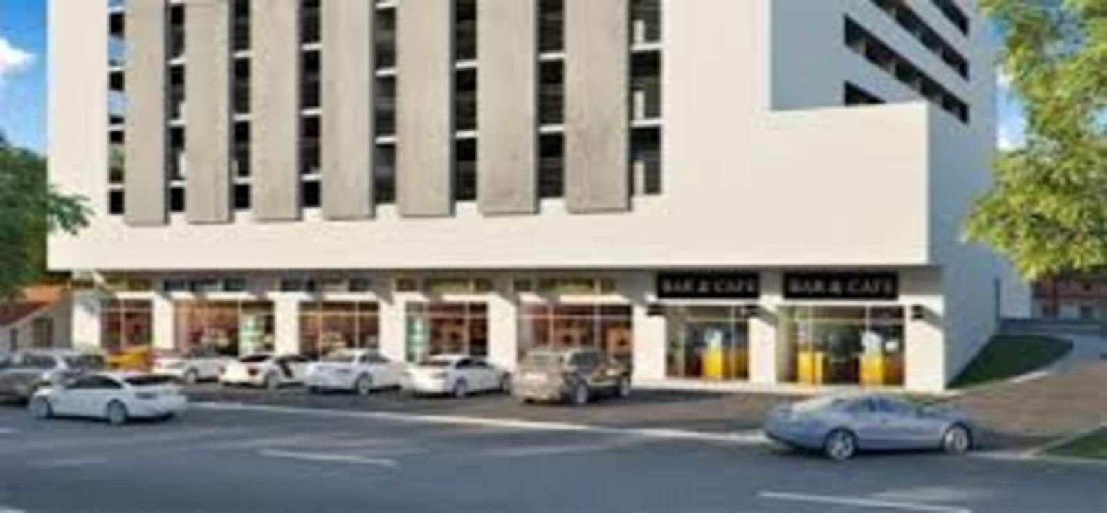 Luxury swimming pool area with lounge space and children's playground offering skyline views in PH Studio 12 Panama