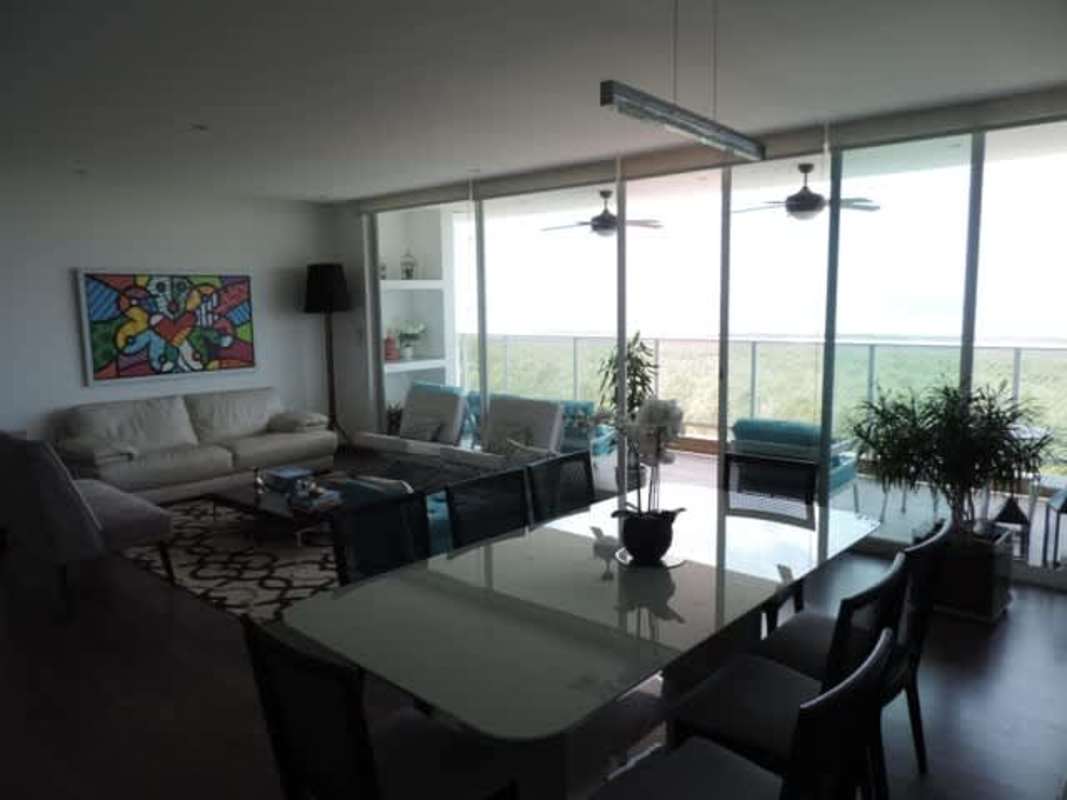 Modern kitchen with stainless appliances and ocean views in PH Acqua II Panama