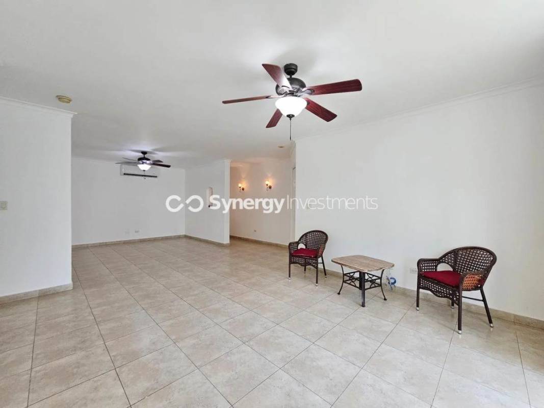 Elegant marble lobby with chandelier ceiling at PH Pacific Point luxury tower Punta Pacifica Panama