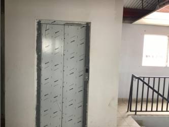 Commercial property balcony walkway with views of church and town center Chitré Panama