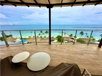 Balcony lounge area with panoramic sea views PH Playa Escondida Colon Panama
