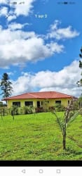 Open plan living and dining space in Potrerillos countryside house, Chiriquí Panama.