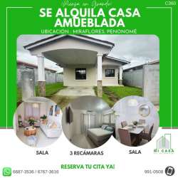 Furnished 3BR House for Rent in Miraflores Penonomé