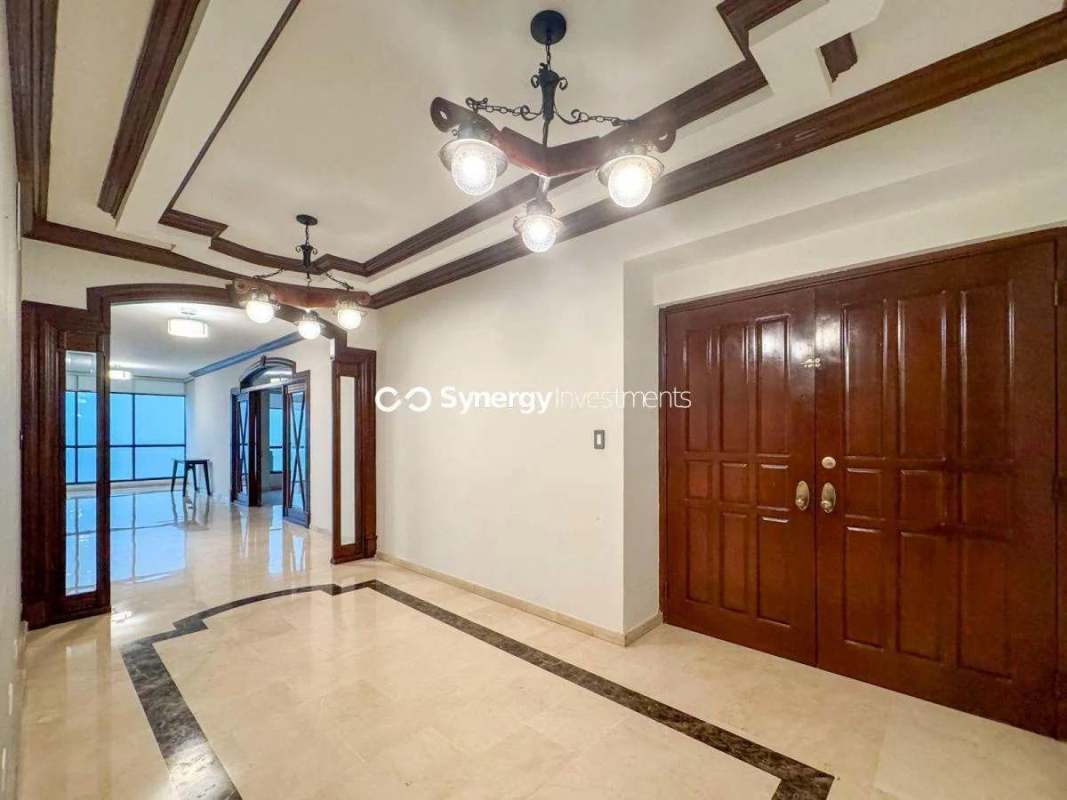 Modern kitchen with granite countertops center island stainless appliances PH Miramar Panama City