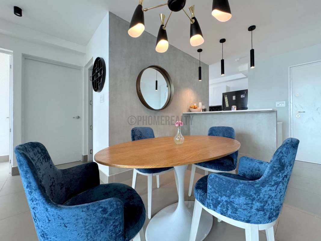 Panoramic balcony with skyline views luxury apartment Bella Vista Panama