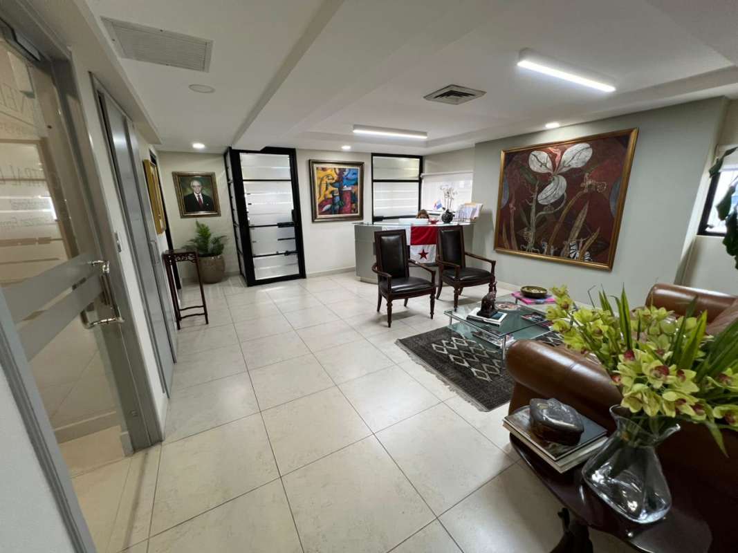 Spacious staff cafeteria in renovated commercial office Comosa Building Obarrio Panama