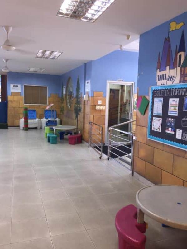 Colorful mural child activity area commercial property San Francisco Panama