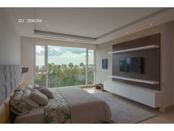 Contemporary kitchen with granite countertops and stainless steel appliances PH Marea II Costa del Este Panama