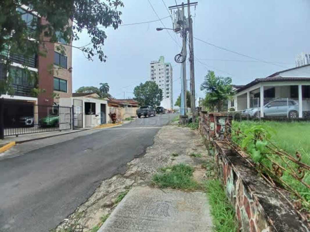 Vacant land parcel amidst urban neighborhood ready for development Carrasquilla Panama