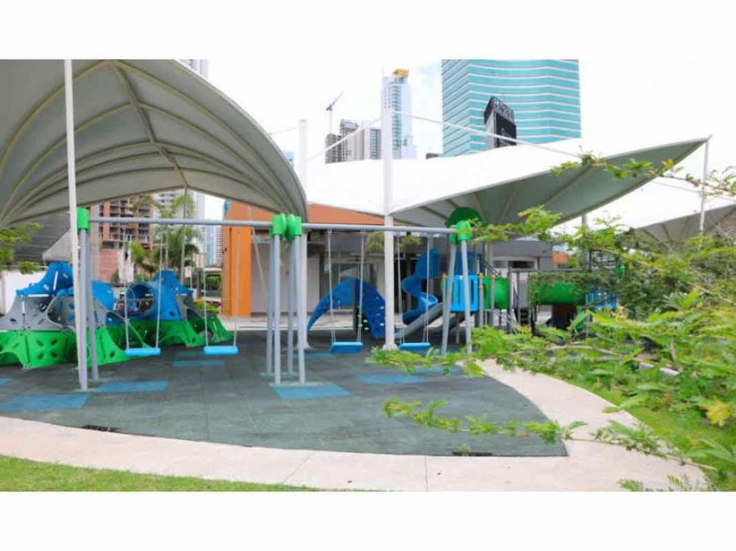 Covered children's playground area at PH Bali Costa del Este Panama City