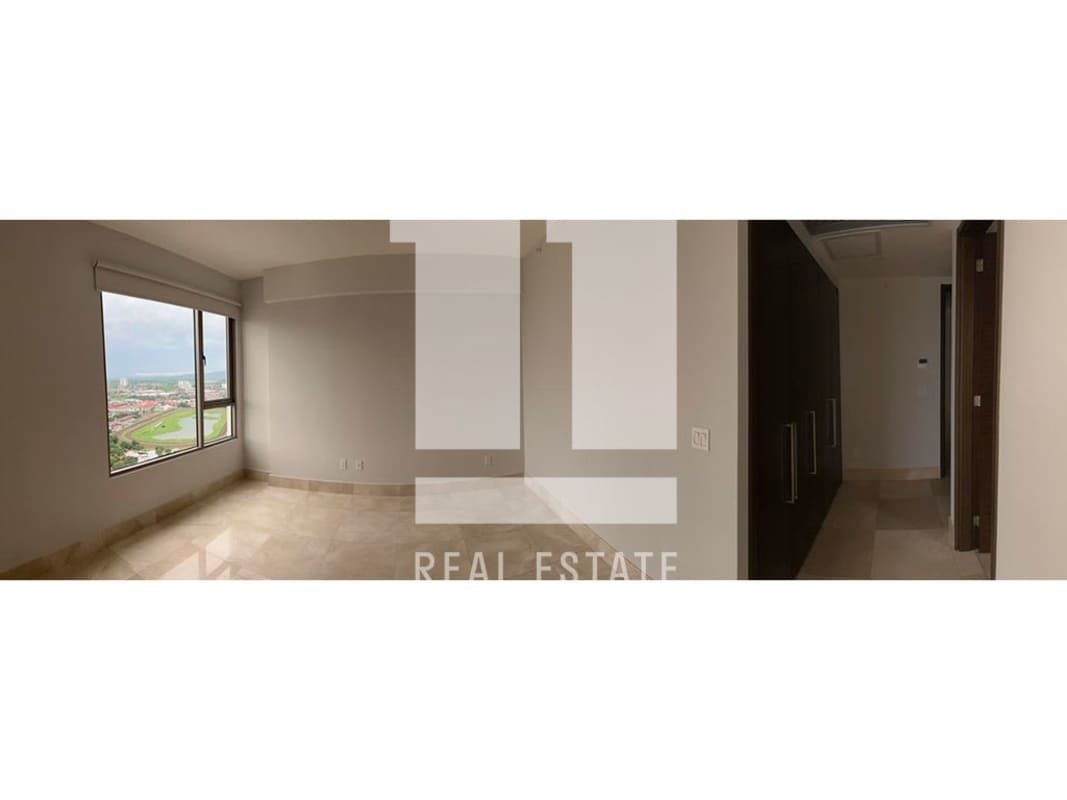 Spacious modern kitchen with luxury finishes and integrated appliances in PH Green Garden Santa Maria Panama City