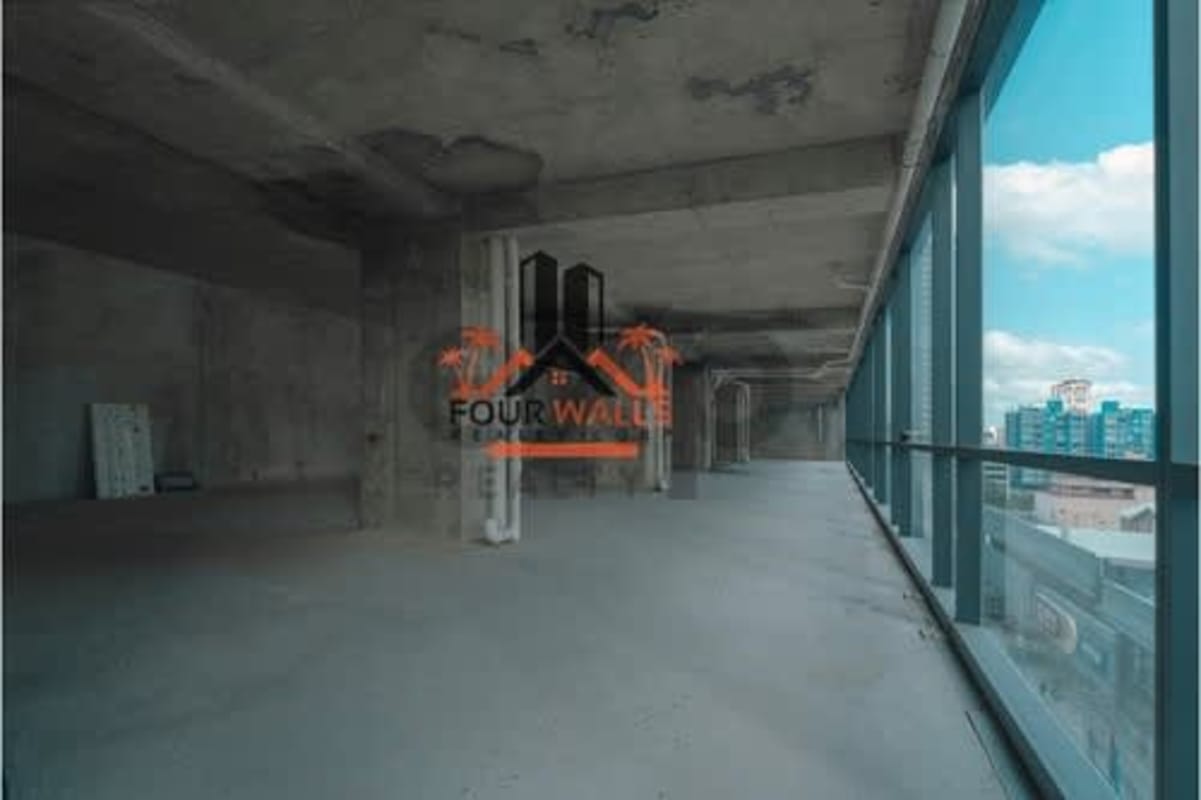 Corner commercial shell with panoramic views unfinished interior Nuovo Plaza Armani Obarrio Panama