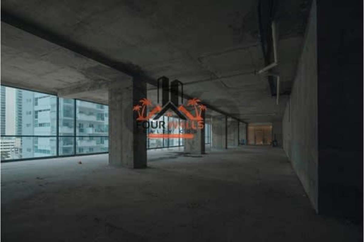 Designer reception with glass walls and ambient lighting Nuovo Plaza Armani office Panama City