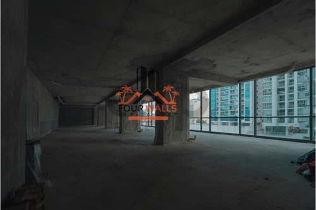 Modern minimalist elevator lobby with glass walls Armani Nuovo Plaza Obarrio Panama City