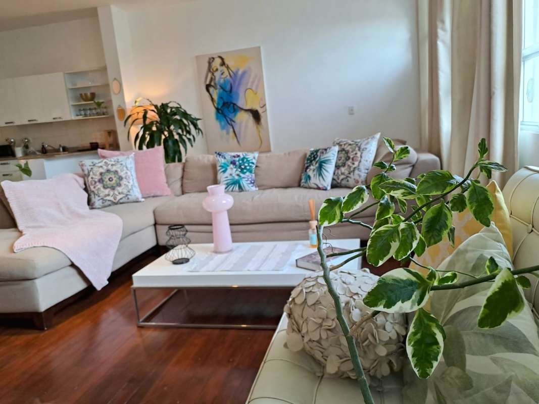 Compact modern kitchen with granite counters in historic building Casco Viejo Panama