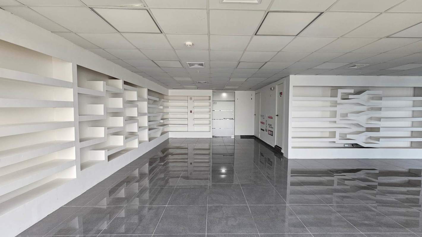 Small office kitchenette with cabinets and sink in Oceania Business Plaza Panama