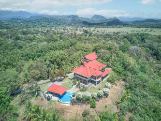 Spacious Italian marble kitchen luxury villa bamboo estate Chiriquí Panama