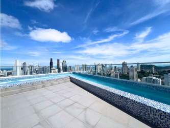 Rooftop infinity-edge pool with panoramic skyline views PH Cranc Tower Panama
