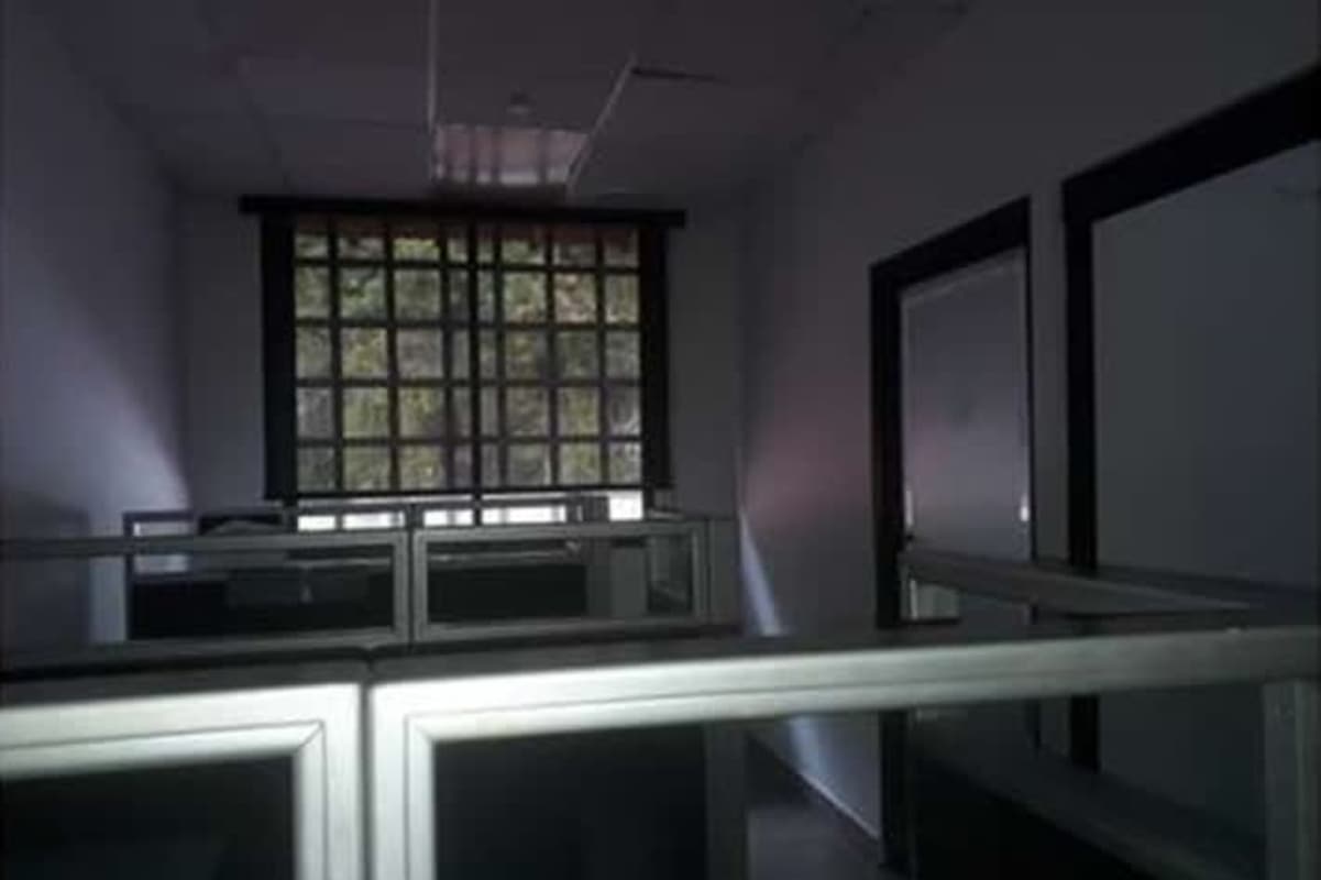 Modern interior with cubicle office space commercial rental Obarrio Panama City