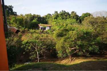 Small rustic cottage surrounded by greenery on lot Hacienda La Florenciana Las Uvas San Carlos Panama