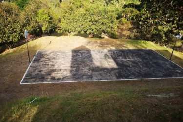 Basketball sports area nature surroundings Hacienda La Florenciana San Carlos Panama