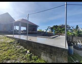 Open bohío style gazebo with kitchen sink and BBQ area Chiriquí Panama