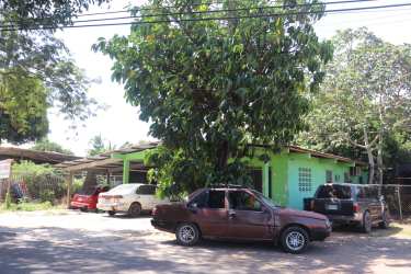 Front porch and terrace of low cost home with large lot in La Arena Herrera Panama