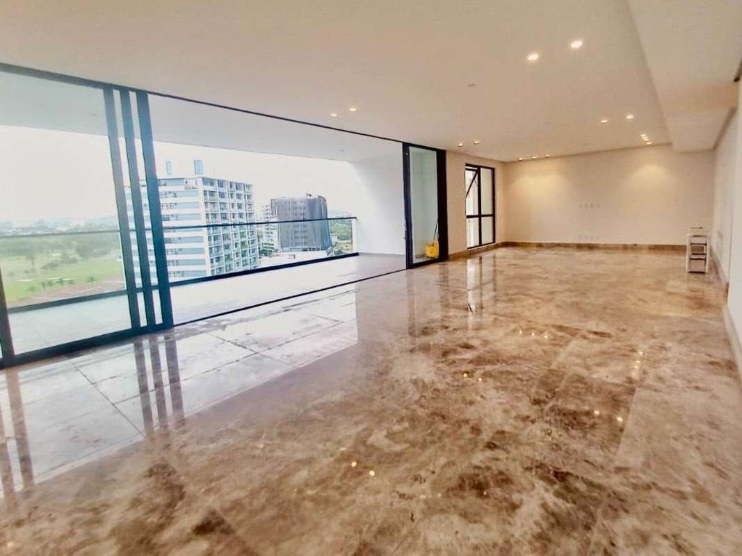 Luxurious master bedroom with walk-in closet and marble floor in Empire Residences Panama City