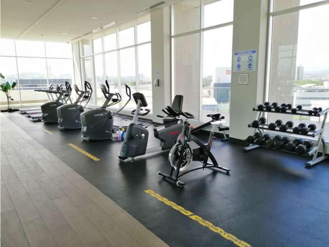 Outdoor tennis court in luxury condo PH Bali Costa del Este Panama City