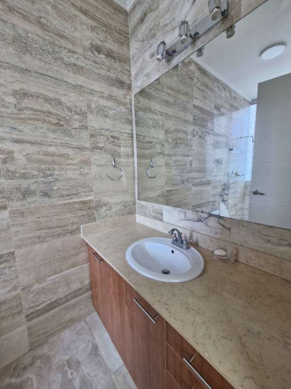 Balcony ocean and skyline views Blue Bahia Punta Pacifica Panama luxury penthouse