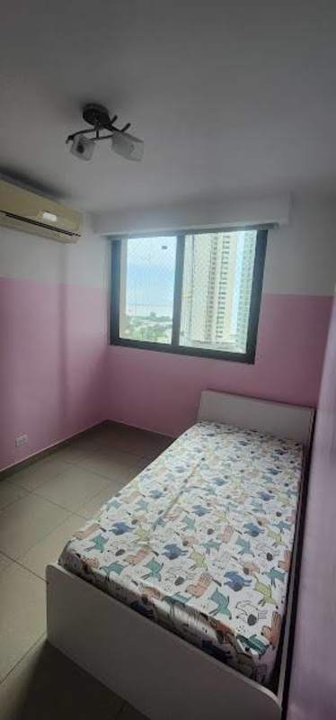 Curved panoramic windows enclosed balcony with ocean city view San Francisco Bay Tower 300 Panama