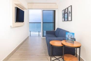 Spacious living area with ocean views at Surfside Playa Caracol Punta Chame Panama