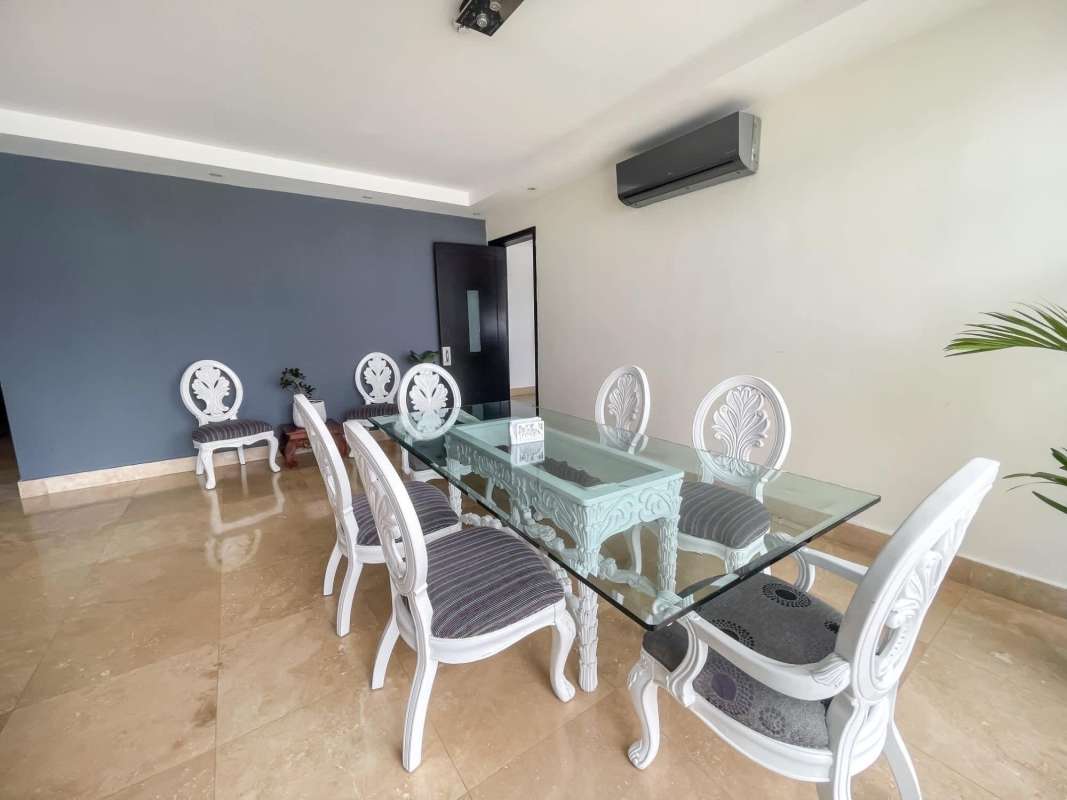 Luxury master bedroom with ocean view windows in PH Q Tower Punta Pacifica Panama For Sale